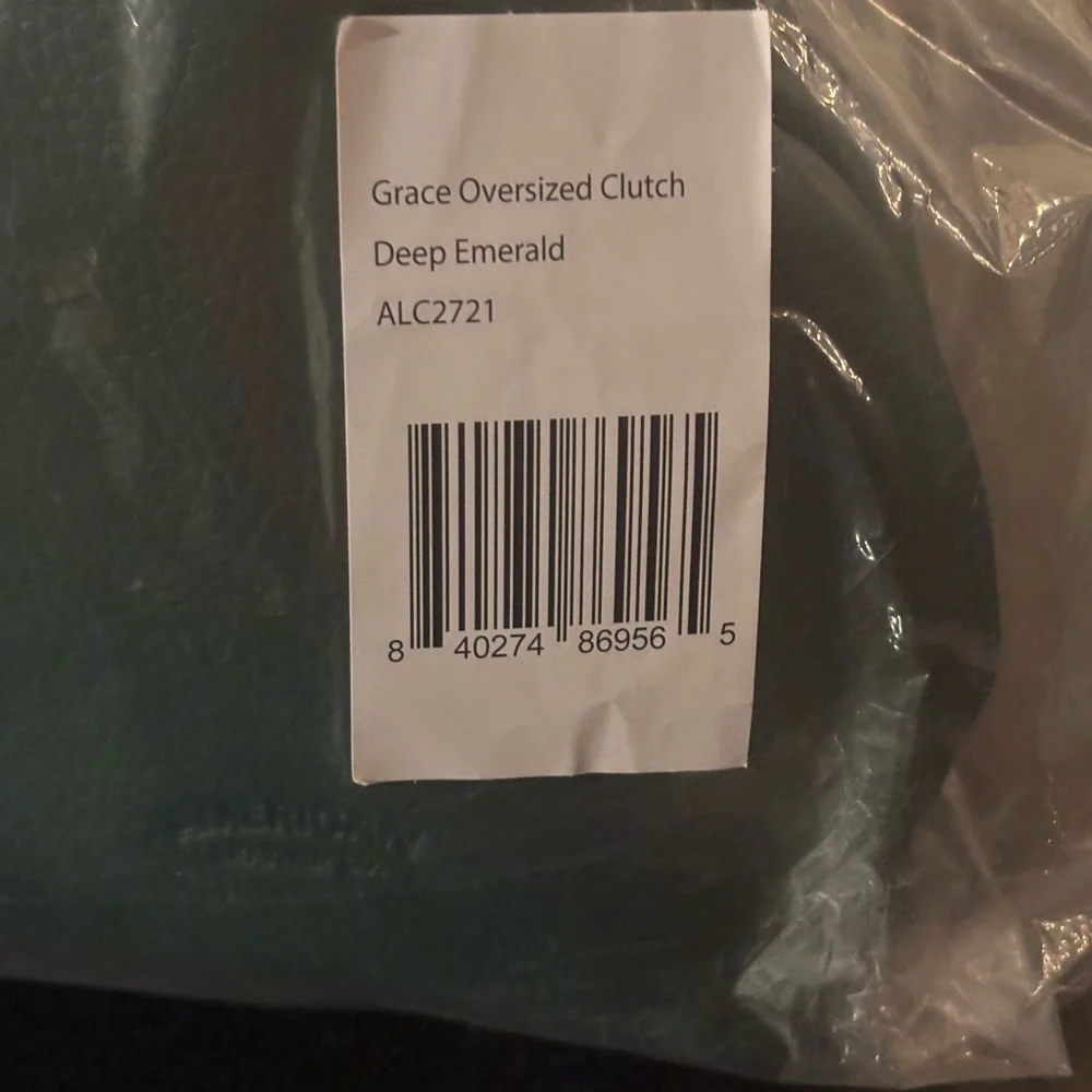 American Leather Co Grace Oversized Clutch NWT - Picture 12 of 14